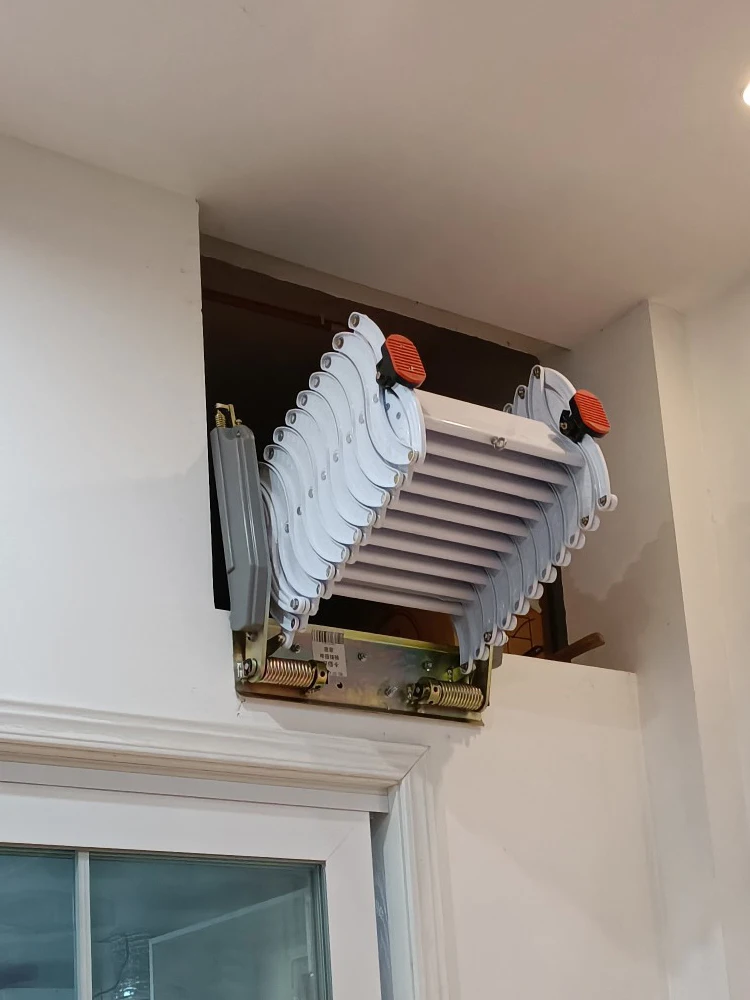 Escalera de expansión de ático para colgar en la pared, plegable, elevación, partición, contracción para interiores y exteriores