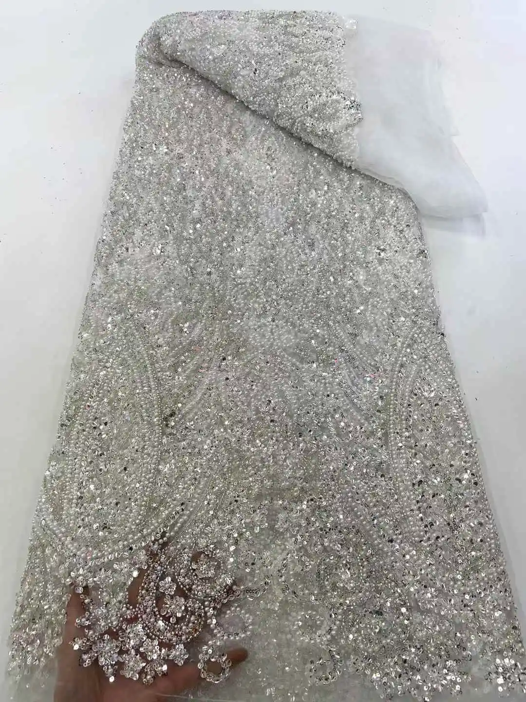 أفريقيا النيجيري مطرز الفرنسية شبكة الدانتيل مع الترتر جودة عالية 2025 التطريز الدانتيل الترتر الدانتيل لفساتين الزفاف النساء