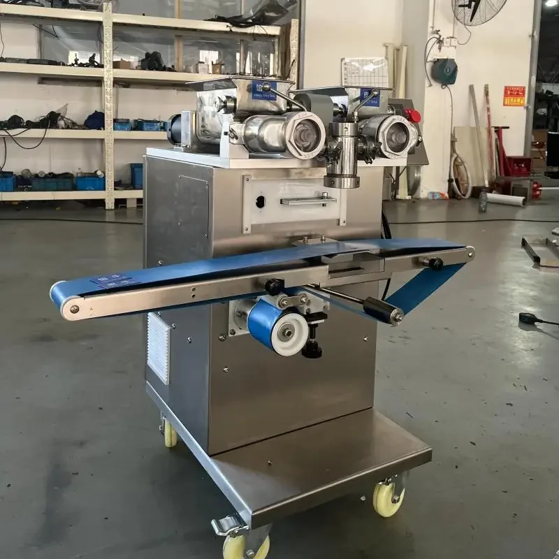 Automatic Double Filling Encrusting Machine for Cookies Dim Sum Meatballs Kubba Customized