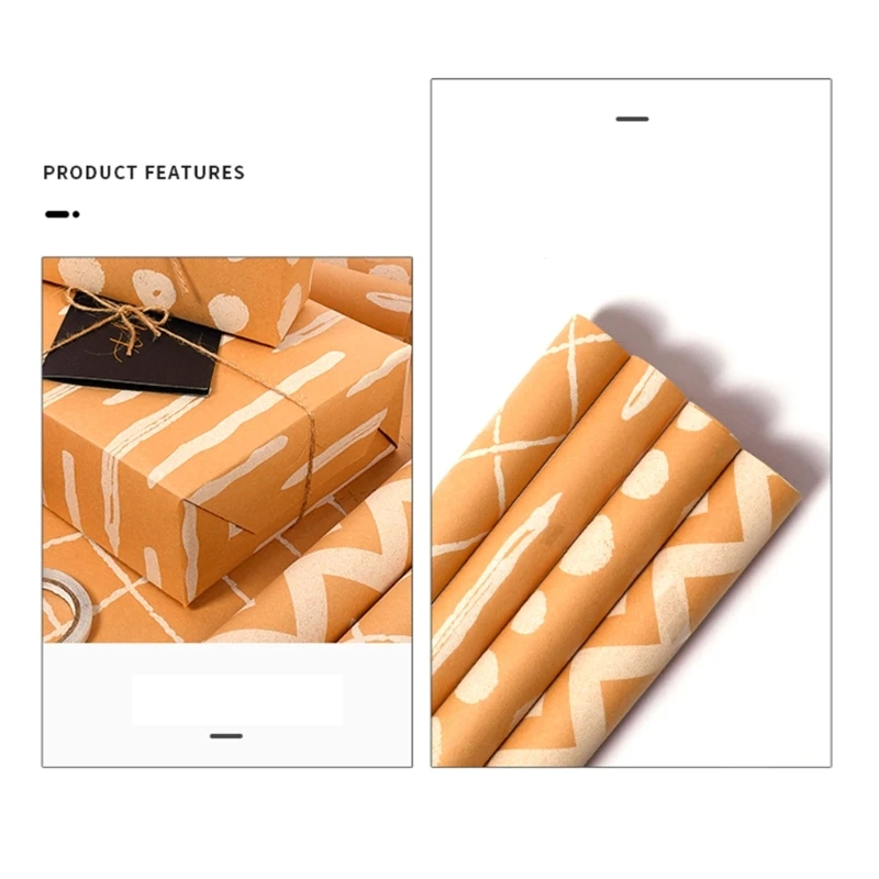 Papel regalo vintage para Navidad, cumpleaños, boda