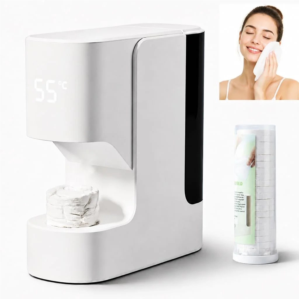 Fast Heating Towel Dispenser 55℃ Constant Temperature Wet Wipe Warmer Disposable Premium Nonwoven wipe Bathroom Toilet 110-220V