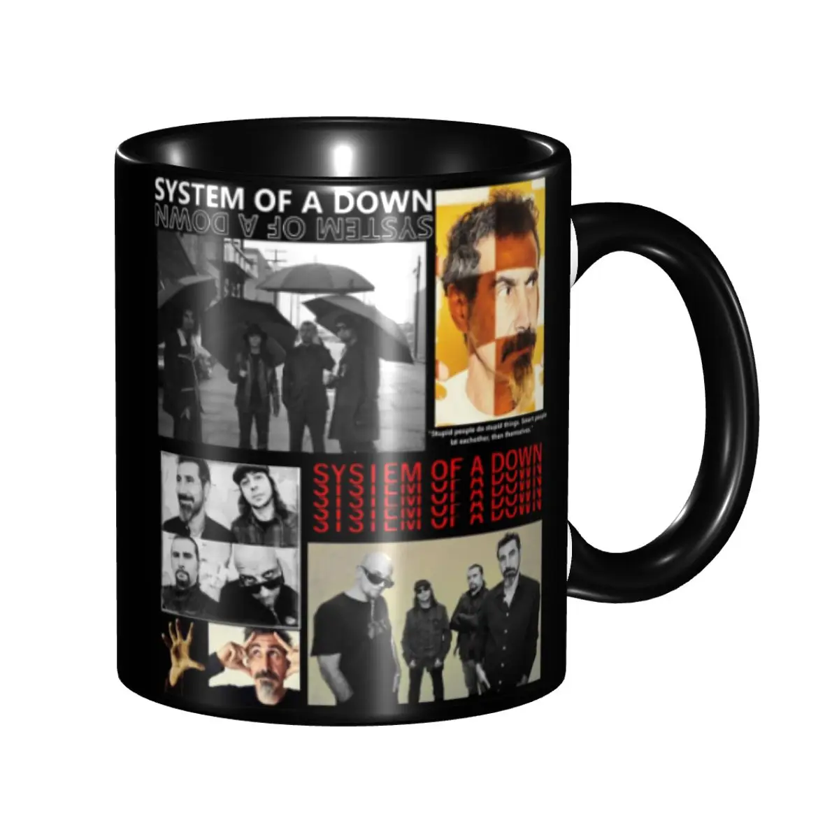 Systems Of A Down Rock Band Gift Mug for Women Men Fun Tea Cup Present for Office