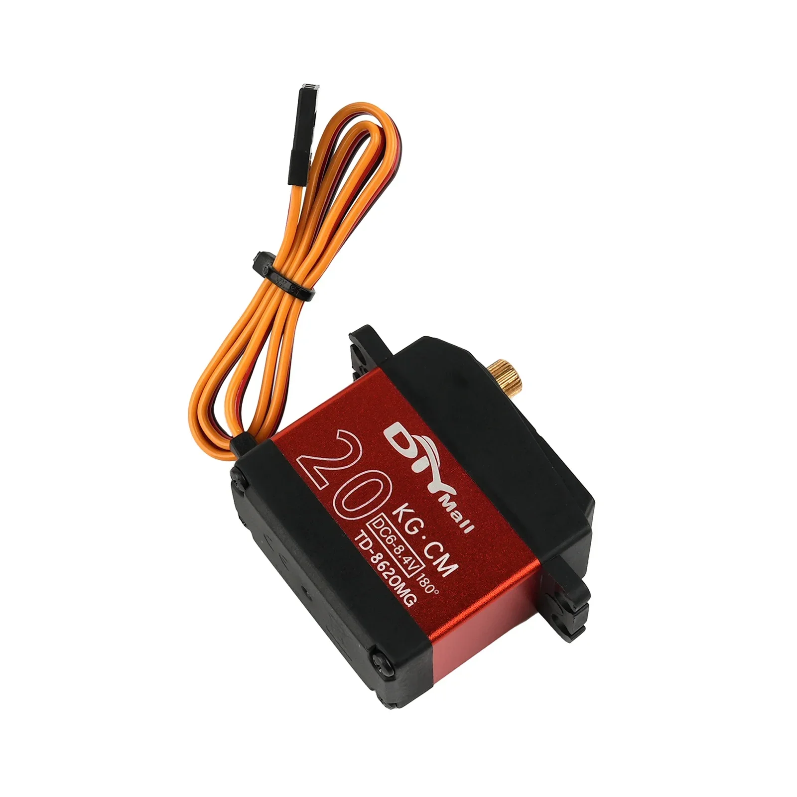 20kg.cm Digital Standard RC Servo DC6-8.4V Metal Gear High Torque 180/270/360° RC Servo Motor for 1/8 1/10 Robot Cars Aircraft