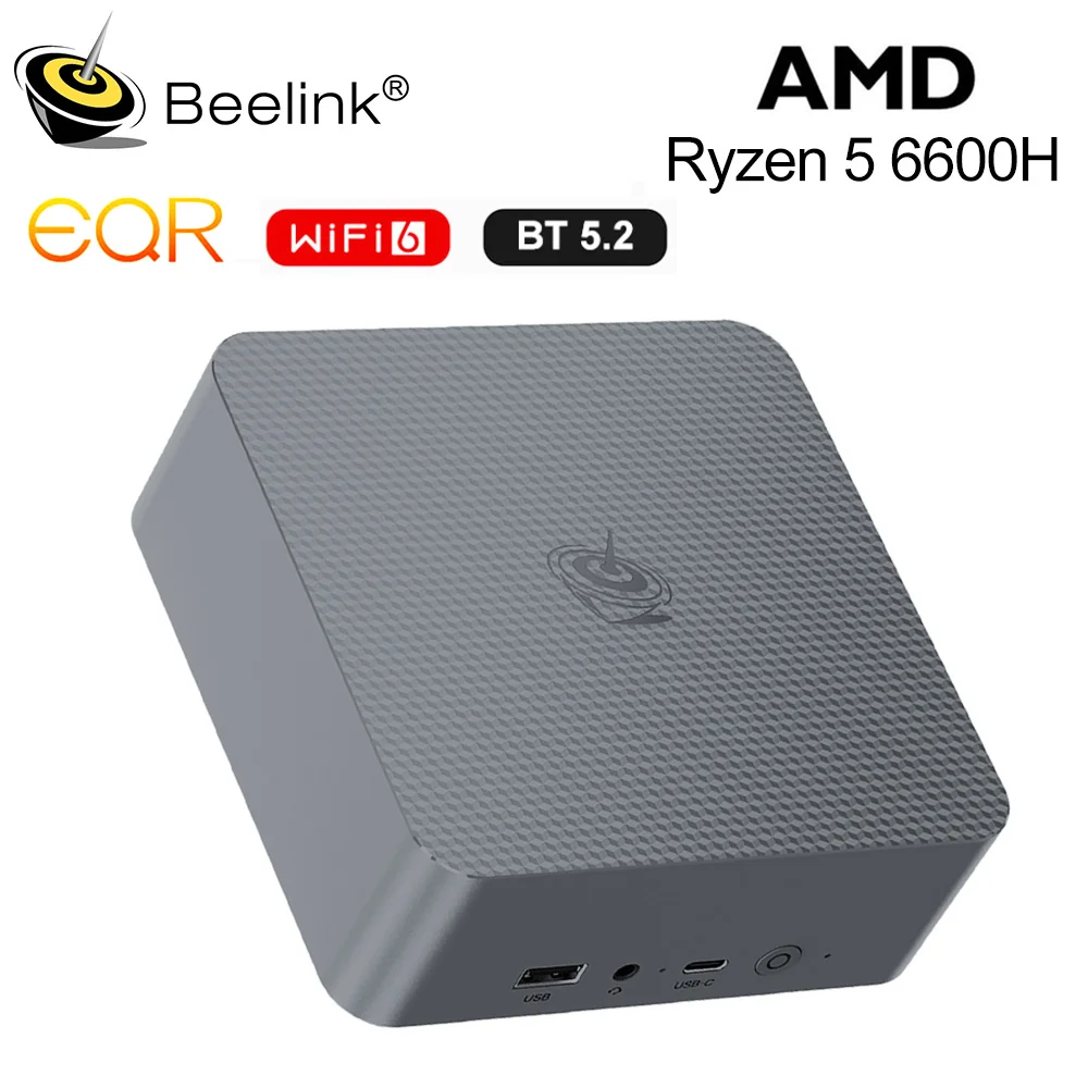Beelink Ryzen 5 6600H R7 6800U EQR6 Мини-ПК AMD DDR4 16 ГБ ОЗУ 500 ГБ 32 ГБ 1T SSD WiFi6 4K HD Deskto