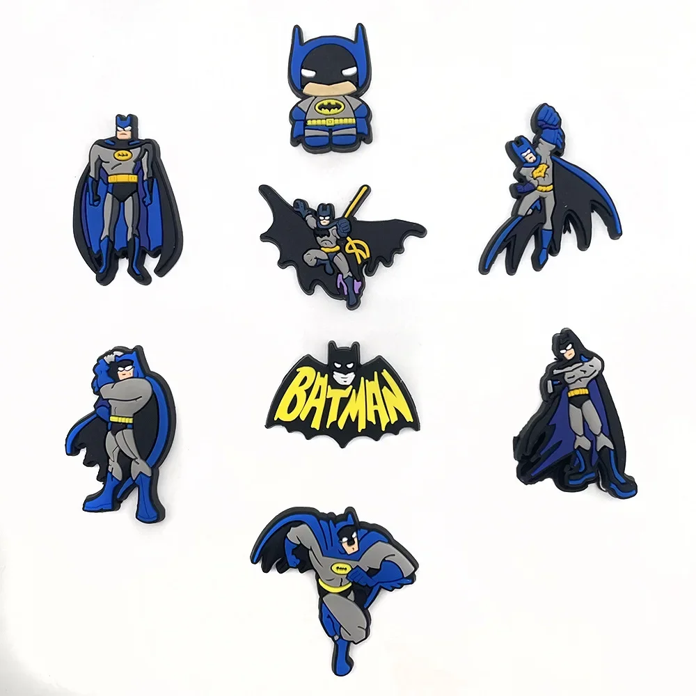 Batman Kollektion Schuh dekoration für Krokodile Schuh Charms Schuh zubehör Sandale dekorieren für Männer Frauen Kinder Party Geschenke