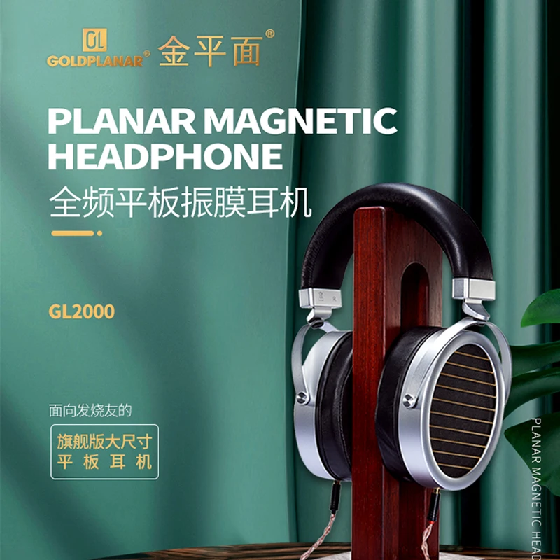 

GL2000 Flagship Planar Magnetic Diaphragm Headphone Full Frequency Hifi Music Monitor DJ Studio Stereo Bass Headset