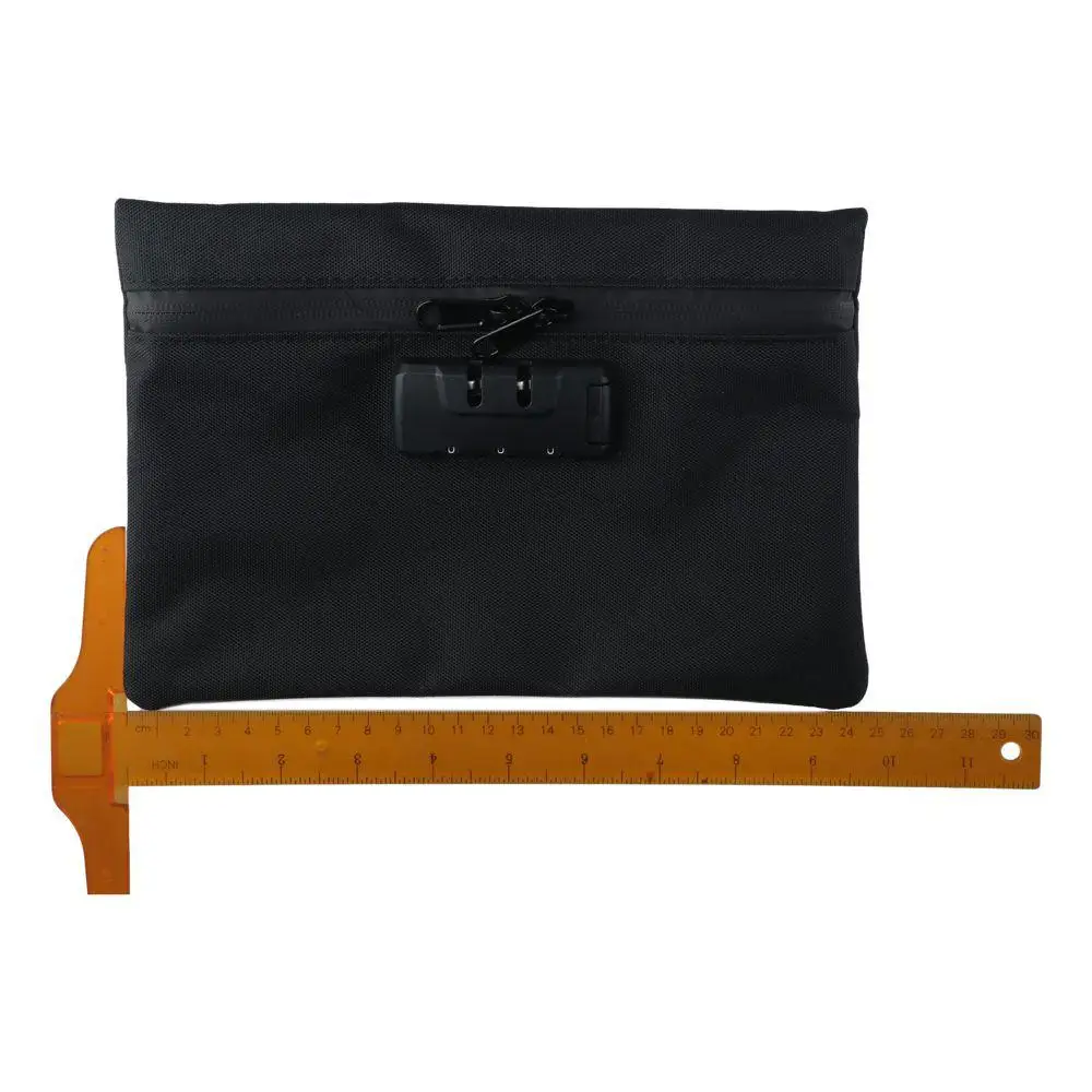 Money Bag With Lock Document Bag Travel Portable Storage Pouch Security Bag for Cash Locking Accessories Pouch