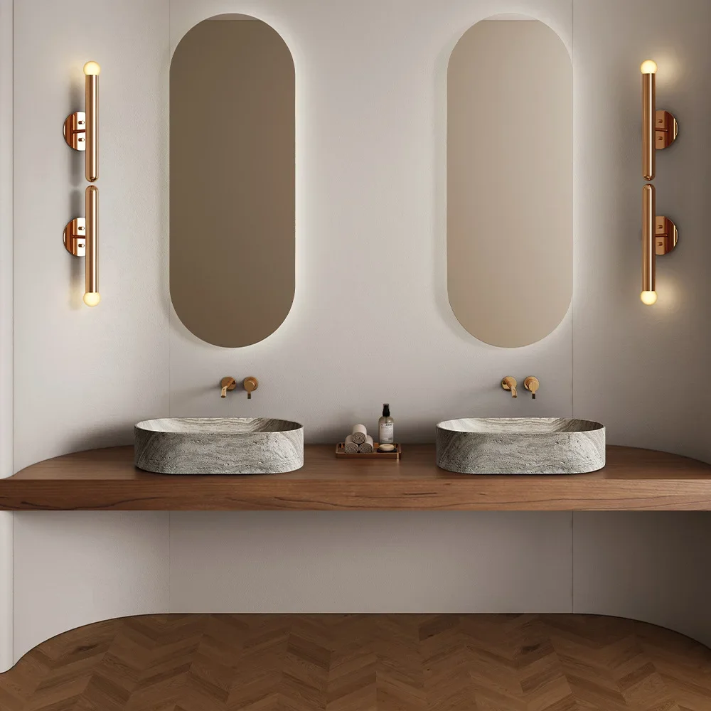 Water transfer process artificial stone travertine basin B & B bathroom art basin
