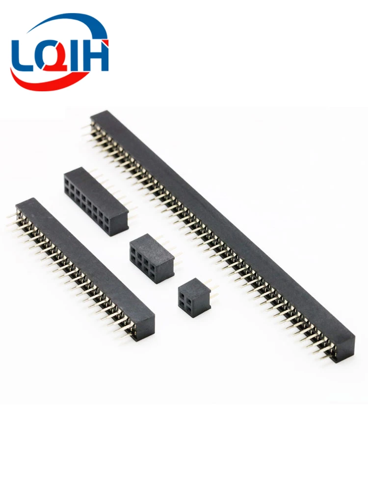 Pitch 2.0mm 2.54mm Double Row Pin Female Header Socket 2*2P/3/4/5/6/7/8/9/10/11/12/13/14/15P/16/17/18/20/25/30/40Pin Connector