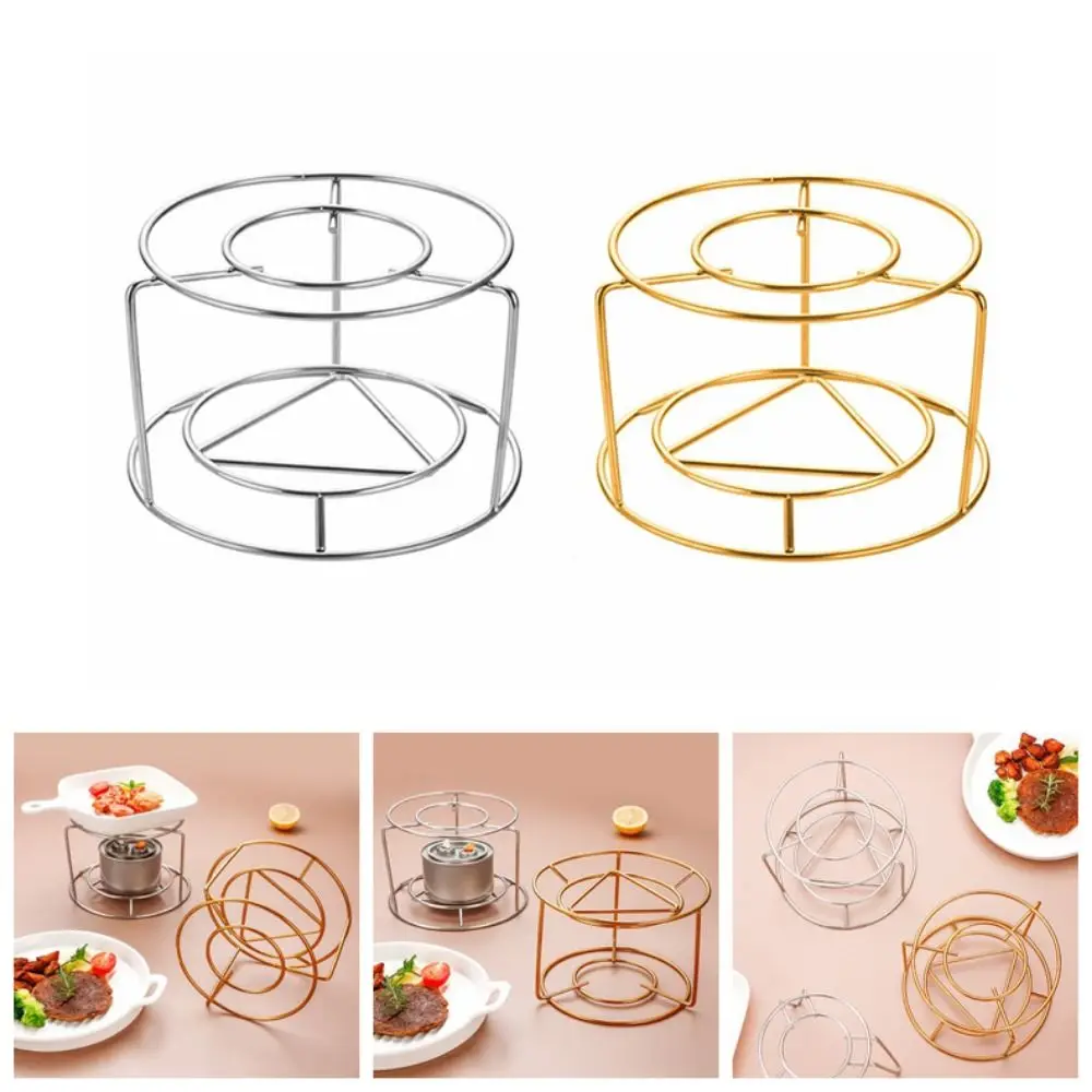

Stainless Steel Stoves Burner Stand Portable Thickened Steel Wire Cooking Pot Rack Durable Round Coffee Pot Bracket Picnic
