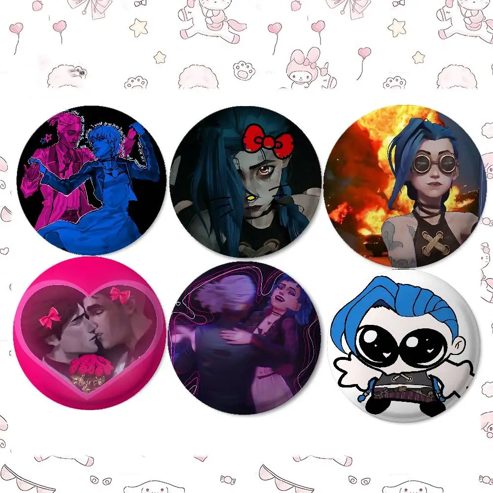 Arcane-v-Viktor-J-JixS-SevikaS Badges Tinplate Soft Button Pin Brooch Metal Badge Custom Jewelry Accessories Hat Bag Lapel