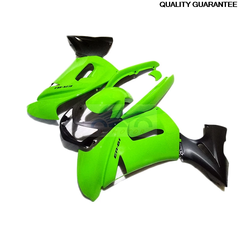 Motorcycle Fairings Kits Set For Kawasaki Ninja 650R ER6F 06-08 Green Black fairing Ninja 650R 2006 2007 2008 HJ43 - view 3