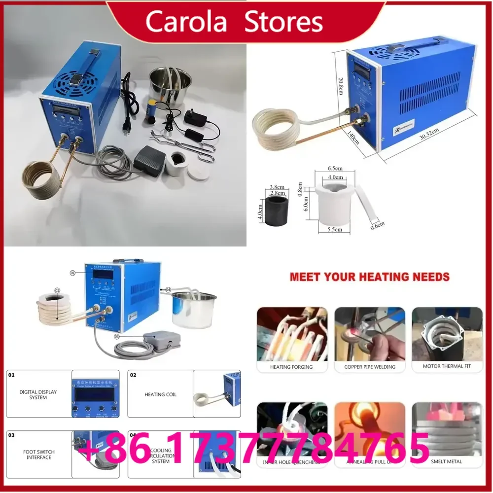 Induction Heating Machine 6 kw 110 V/220 V Copper Melting Machine Heating Machine Induction Heater Melting