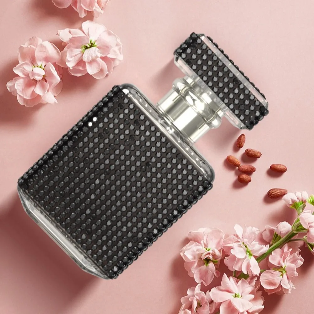 30ml szklana butelka na perfumy typ prasy przenośne błyszczące słoiki z rozpylaczem luksusowa pusta butelka wielokrotnego napełniania podróżna butelka z rozpylaczem