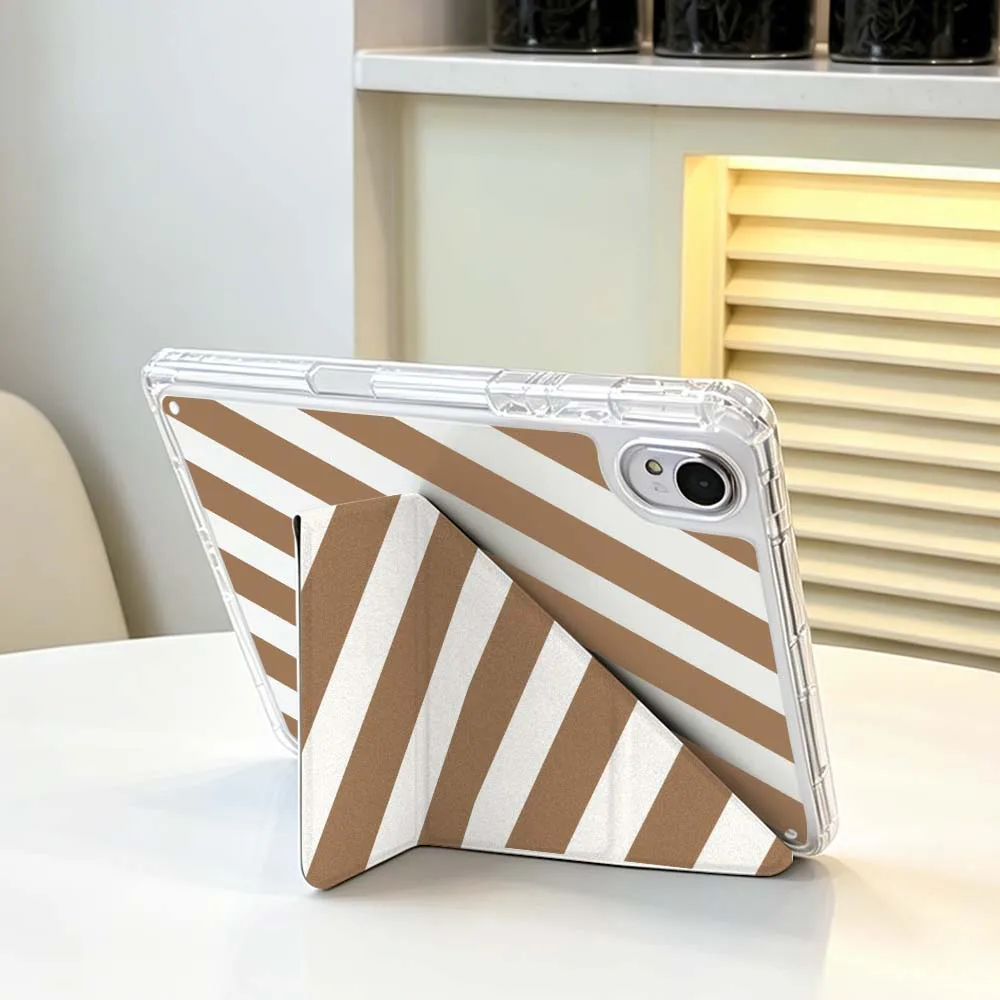 Diagonal White Stripes Case For Huawei Honor Matepad Pad X10 X9 GT Pro V9 9 Air SE 12X 11.5 11 13.2 11.5s inch Foldable Tablet
