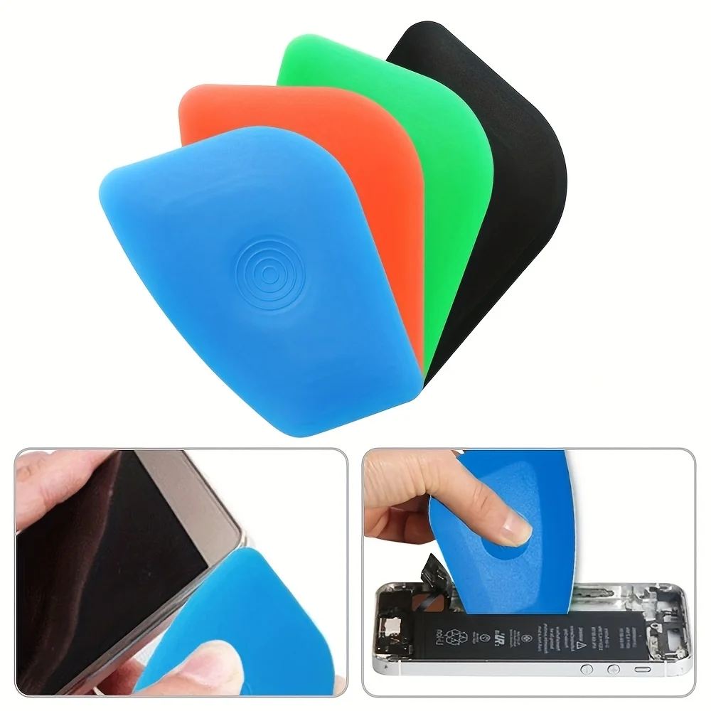 4PCS Anti-Static Disassembly Pry Tool Threaded Non-Slip Multifunctional Diamond-Shaped Card Phone Screen Battery Cable Removal