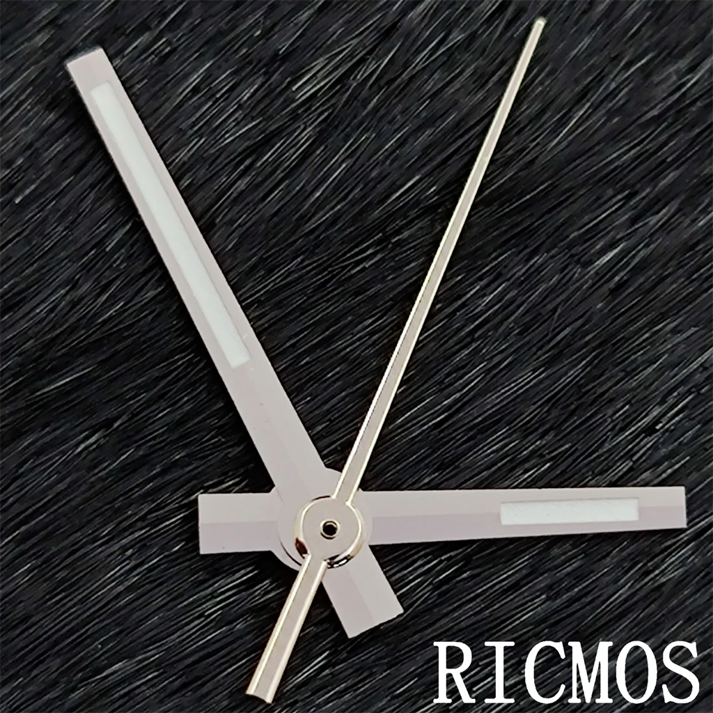 Watch Hands silver color Green Luminous hands Fit NH35 NH36 Miyota 8215 DG 2813 ETA 2824 2836 Movement Replacement Parts