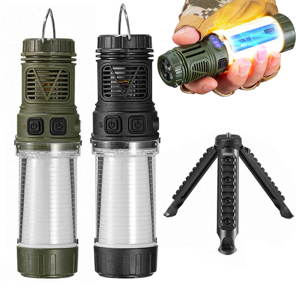 

Mosquito Repeller Lamp USB Rechargeable Portable Camping Light Flashlight with Triangle Bracket for Outdoor Tent Fishing Travel