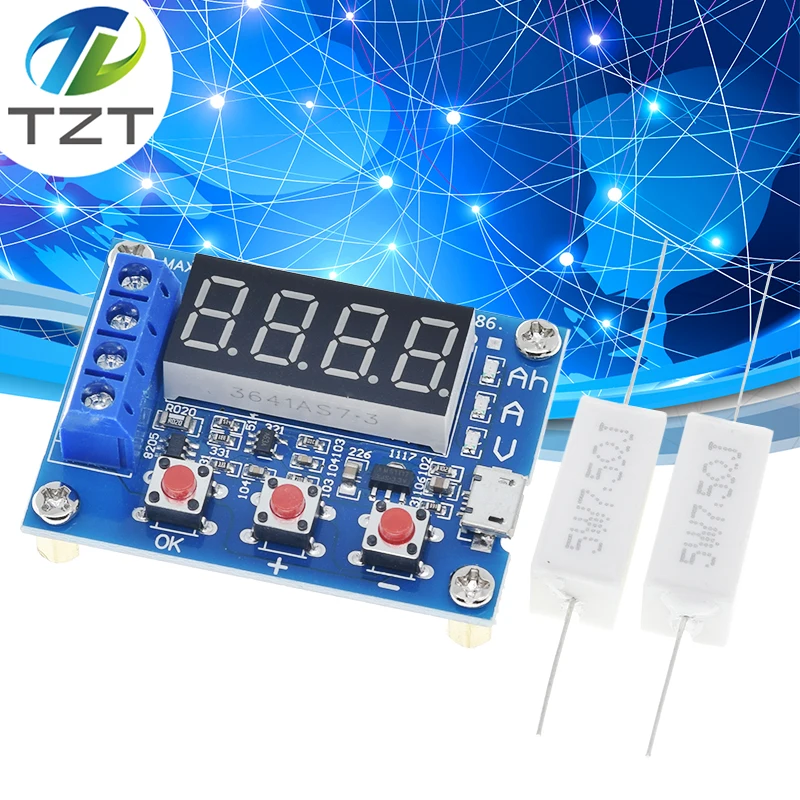 ZB2L3 Li-ion Lithium Lead-acid Battery Capacity Meter Discharge Tester Analyzer