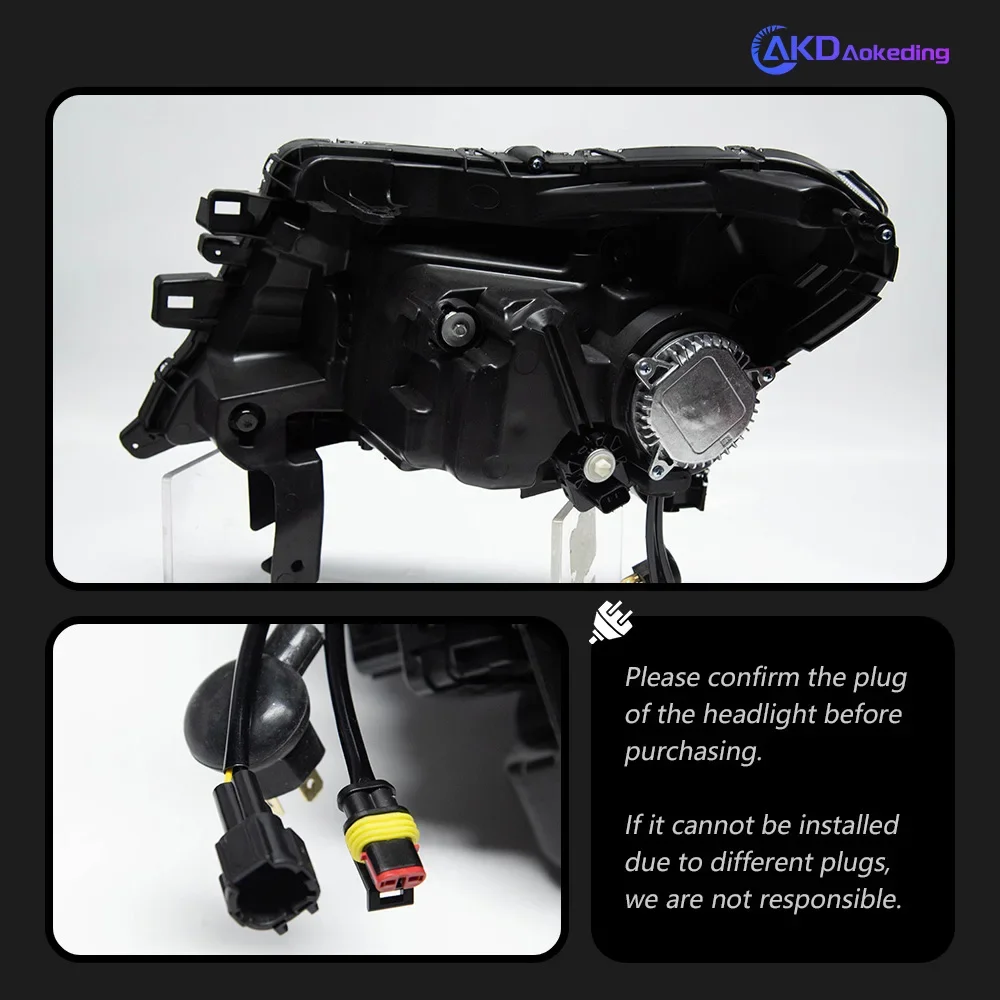 Car Styling Lampada frontale per Navara Fari 2014-2021 NP300 Frontier LED Faro Segnale DRL Proiettore LED Accessori auto