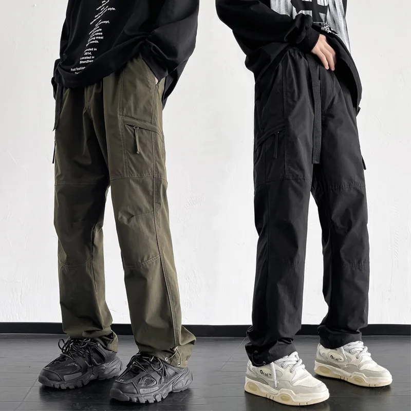 Charge Pants Men's Spring and Autumn American Paratrooper Pants Trendy Brand Cool and Loose Straight Leg Casual Pants