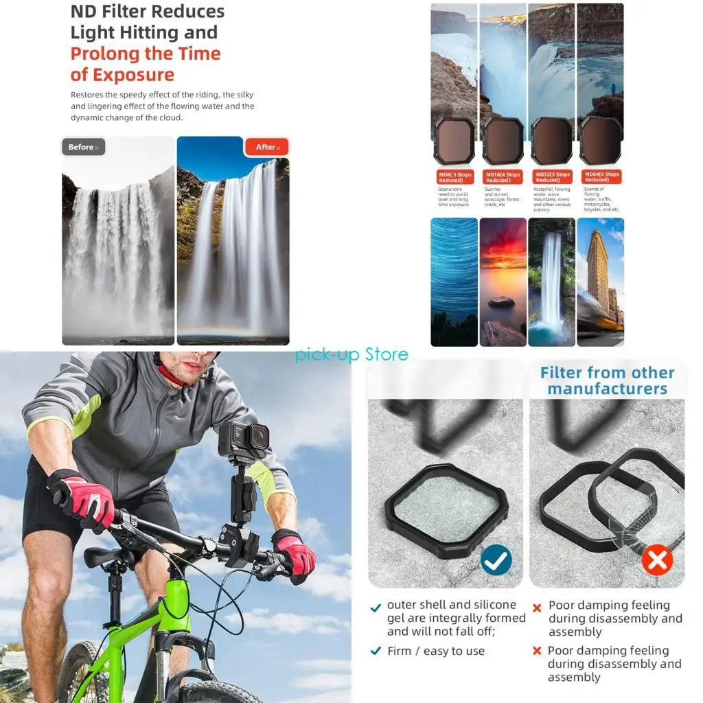 q5wa屋外カメラ用の複数のレイヤーコーティングフィルターバンドルが滑らかな映像スクラッチ保護