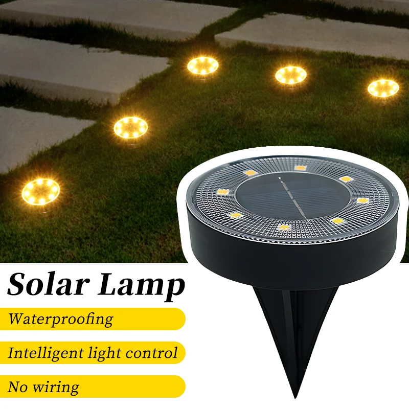 led solar power ground light ip68 impermeavel controle de iluminacao caminho luzes do conves quintal garagem gramado decoracao do jardim ao ar livre 01