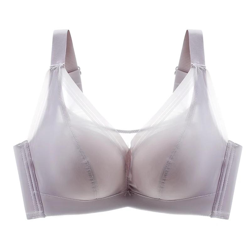 Women\'s Bras Large Sizes Push Up Bra Sexy Breathable Minimizer Invisible Bra Underwear for Women C D E Full Cup Plus Size Bra