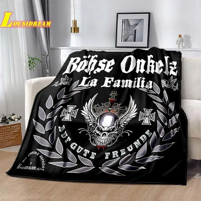 

German Böhse Onkelz band blanket soft flannel air conditioning blanket living room bedroom outdoor camping blanket birthday gift