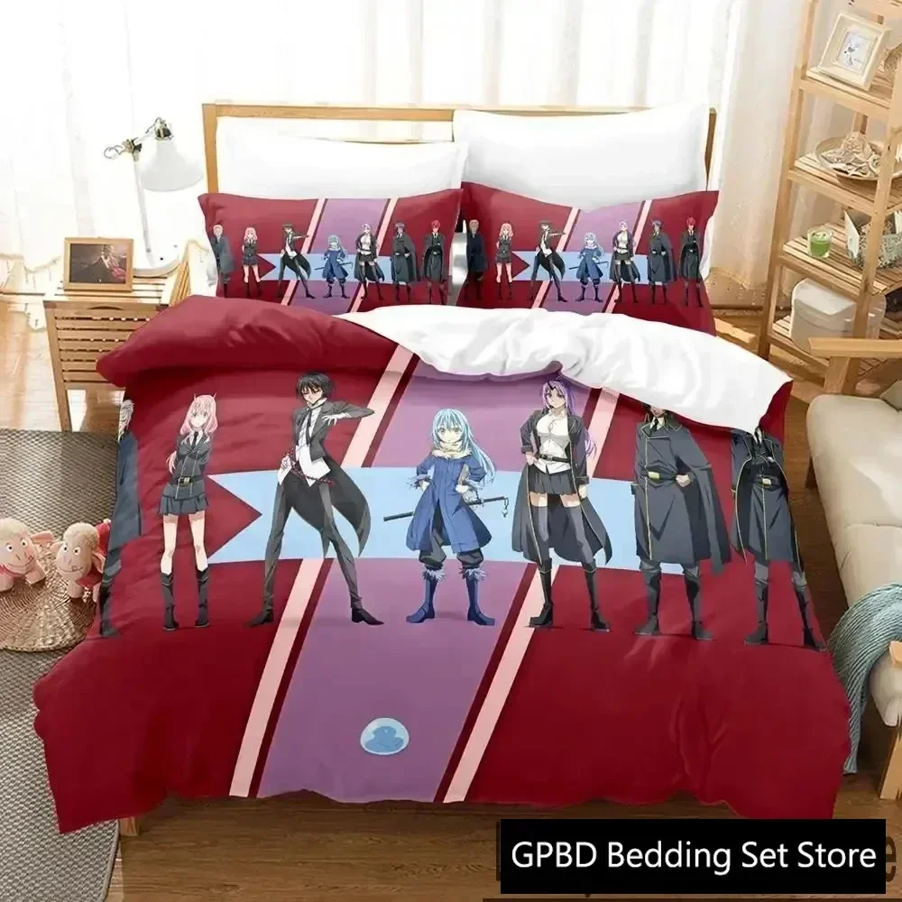 

Luxury New 3D Print TenSura Rimuru That Time I Got Reincarnated as a Slime Bedding Set Duvet Cover Bed Set Cover Queen Size