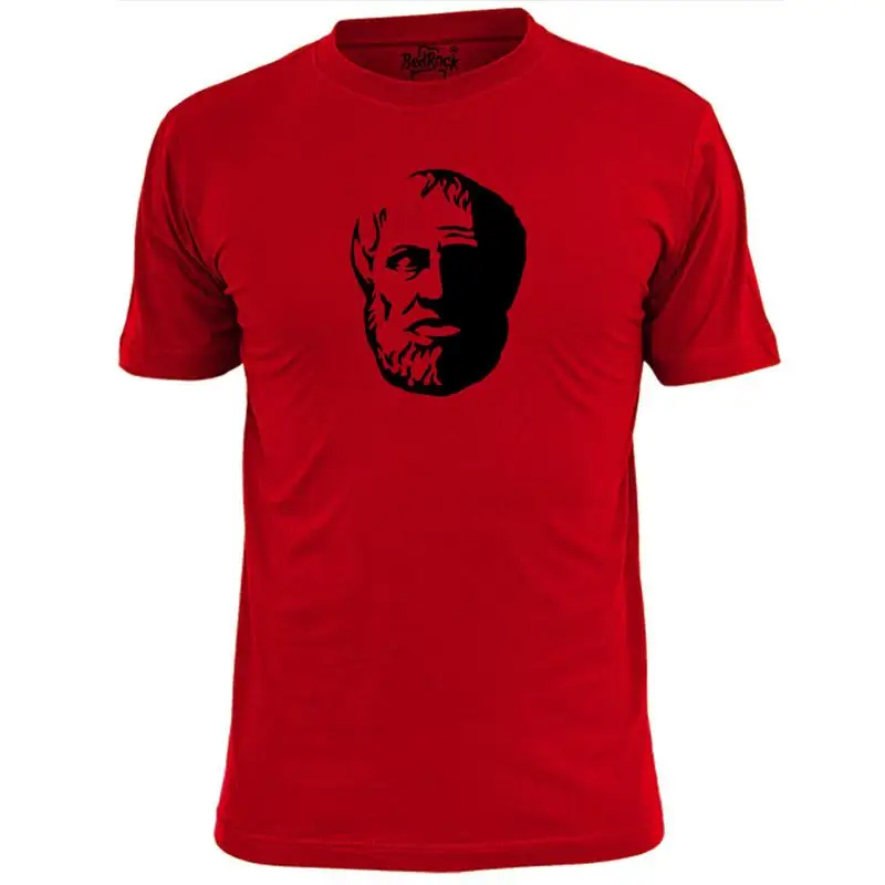 تي شيرت رجالي ارسطو استنسل تي شيرت علم الاقتصاد الفيلسوف اليوناني