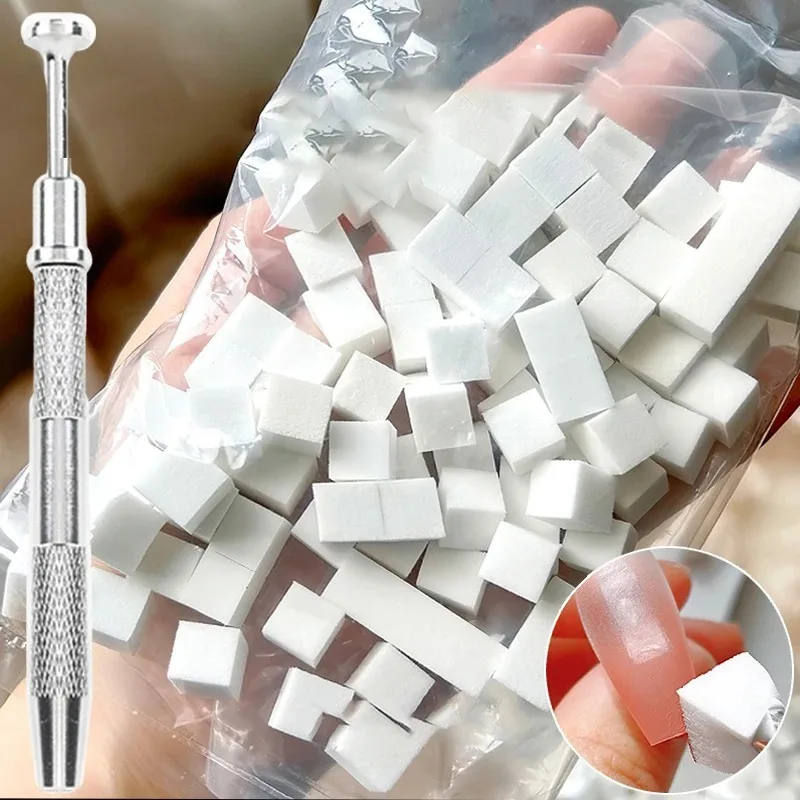 50Pcs Nail art sponge, soft sponges, gradient, nail stamping tools, faded color, enamel dot pen, tweezer tool