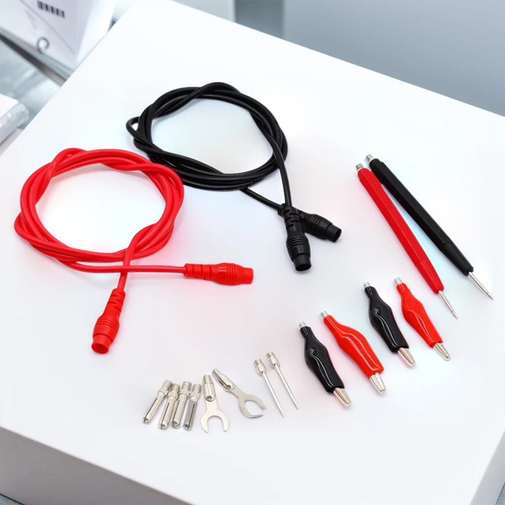 16-in-1-Testhaken-Testsonden-Blei-Kit 1000 V 10 A CAT III Digitalmultimeter Nadelspitze Multimeter Messleitung Sonde Draht Stiftkabel