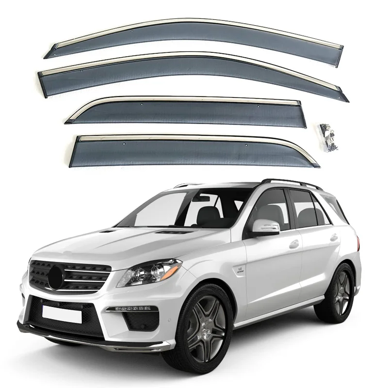 

For Mercedes-Benz M-Class GLE ML350 2012-2019 W166/C292 Door Window Visor Weather Vent Deflector Rain Guards Accessories