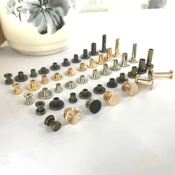 10pcs Metal Binding Chicago Screws Nails Long Studs Rivets For Photo Album Desk calendar menu Leather Craft Belt Wallet Fastener