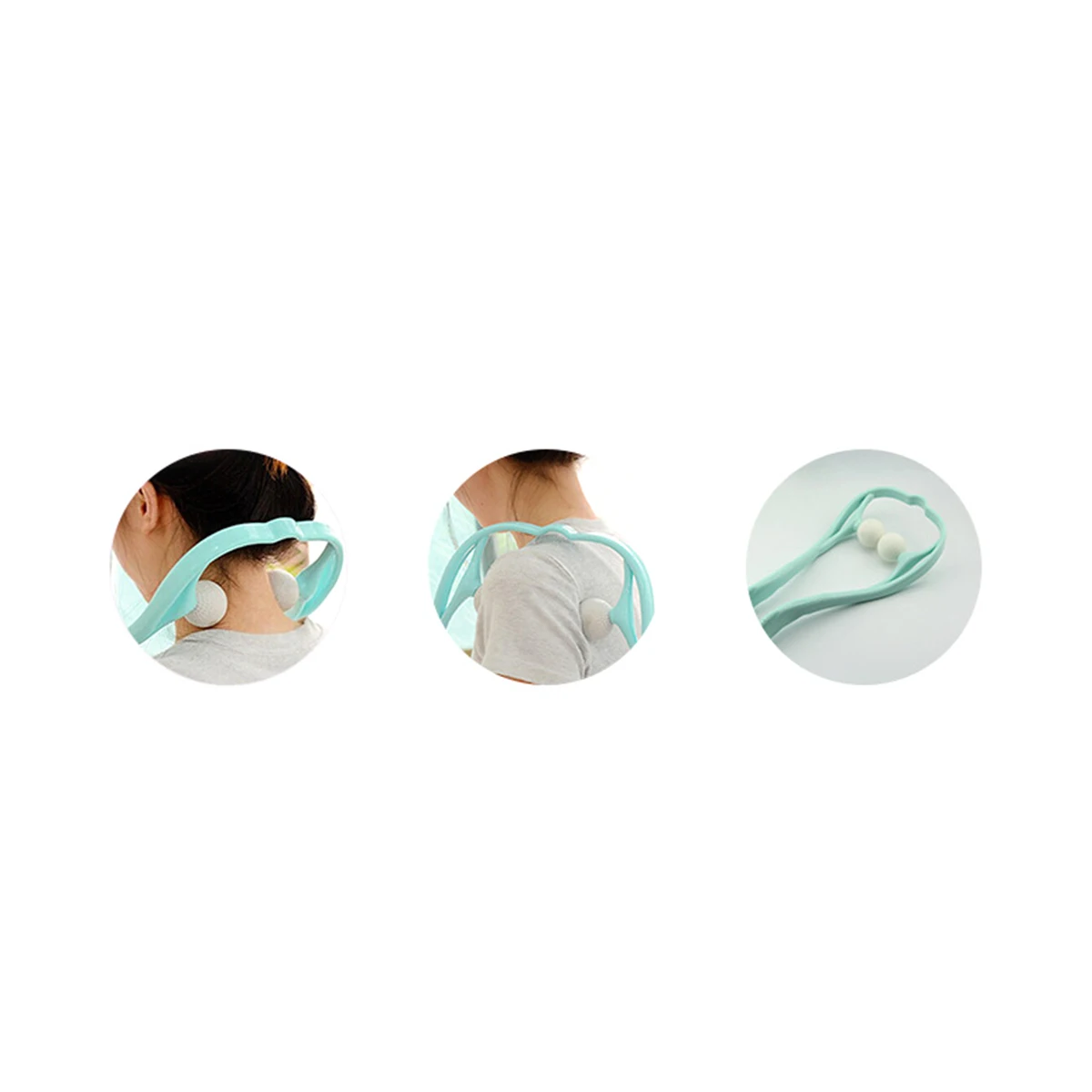 

Cervical Spine Massager Handheld Neck Roller Ergonomic Handles Self Massage Tool Shoulder Pain Relief Portable Acupressure
