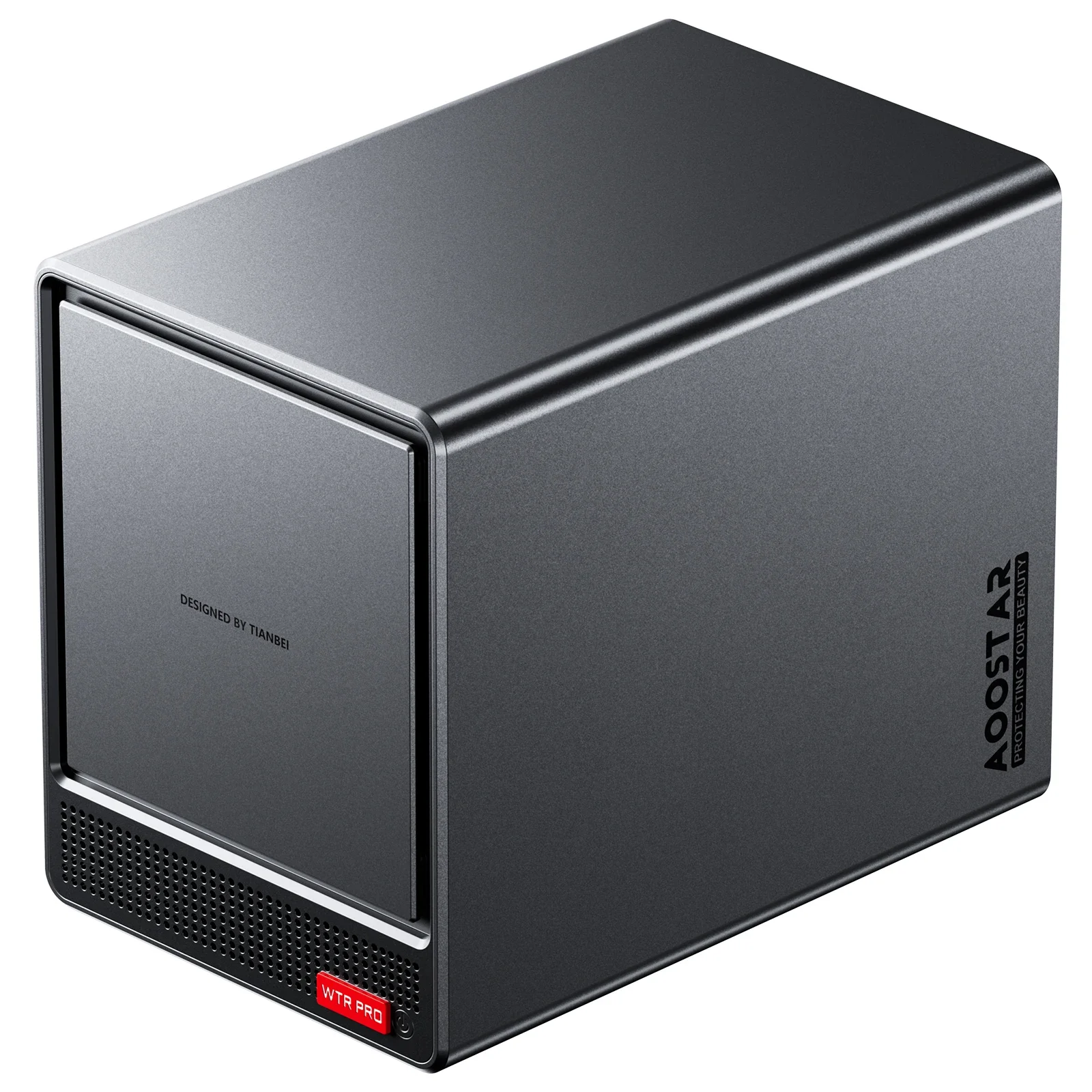 AOOSTAR-Mini PC com 4 baias Nas, WTR PRO, Intel N100 4C/4T, até 3,40 GHz, suporte para HDD 2,5/3,5 " * 4, SSD NVME * 1