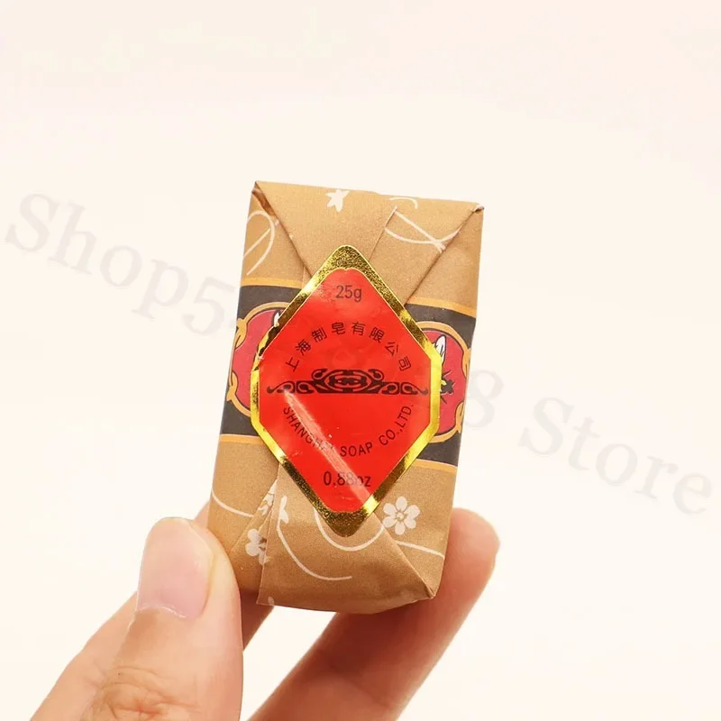 5 PCS Sandalwood Soap Cleans Skin Mite Removal Bath Soap Moisturizing Portable Soap