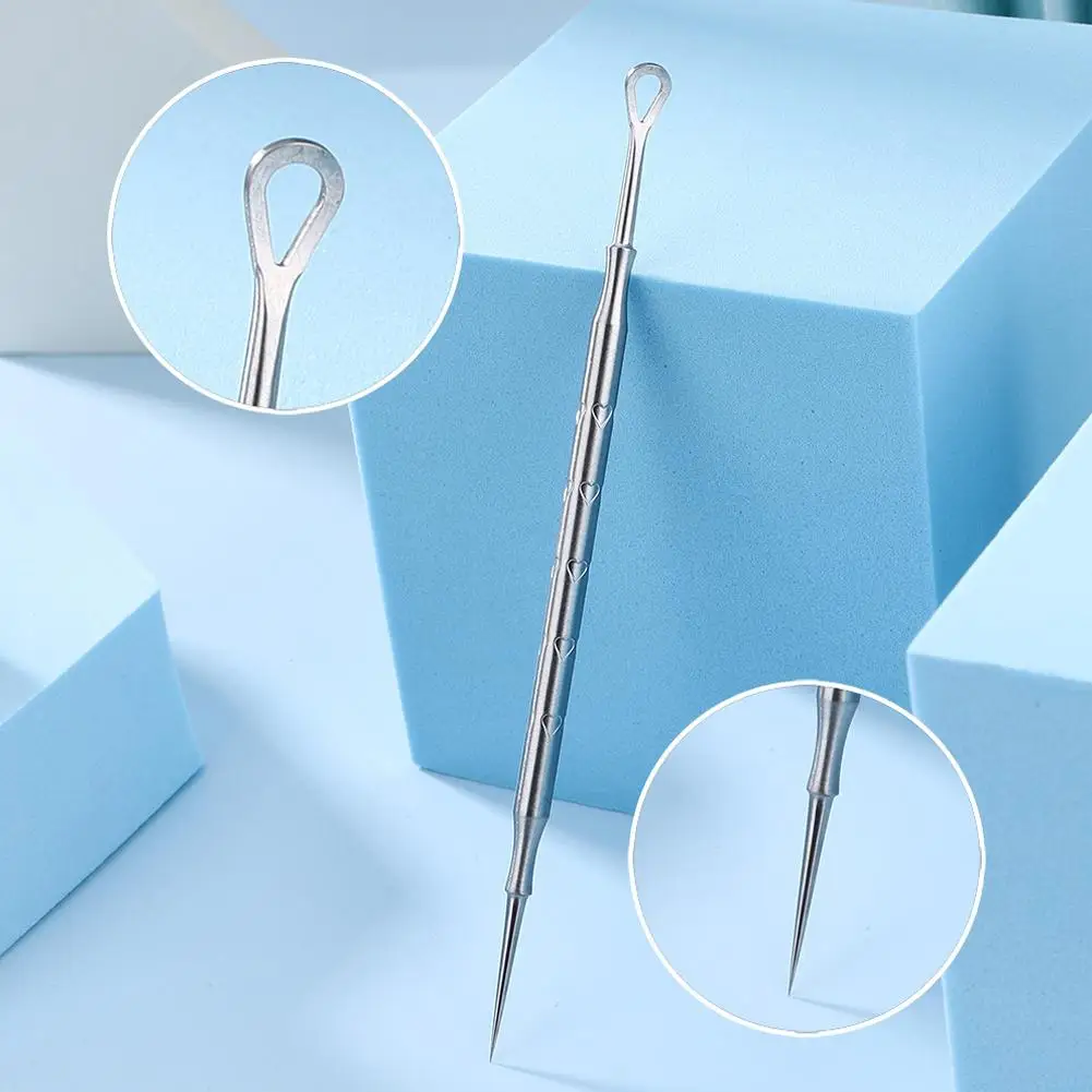 Black Dot Pimple Blackhead Remover Tool Needles For Squeezing Acne Tools Spoon For Face Cleaning Comedone Extractor Pore Cleaner