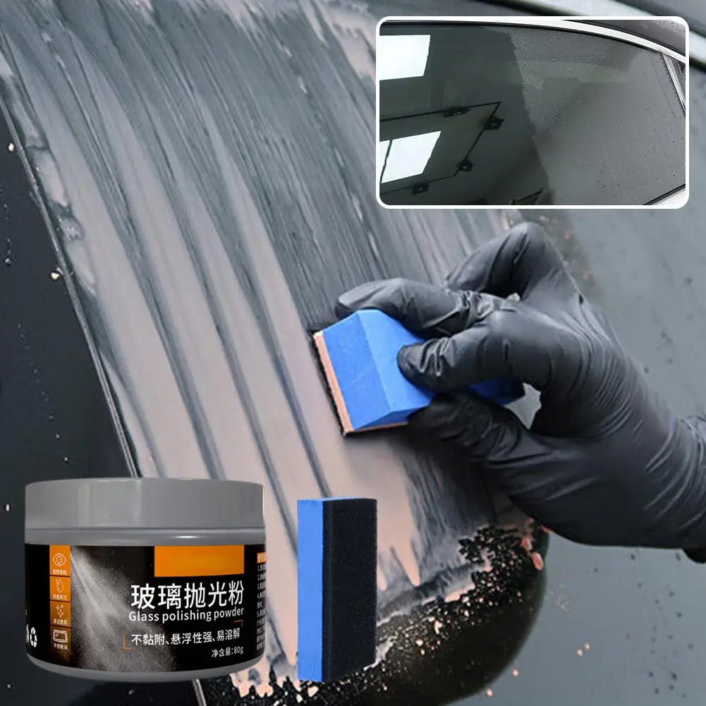 80g Cerium Oxide Glass Polishing Powder Window Windshield Waxing Polish Scratch Remover Car Repair for Tesla Auspicious