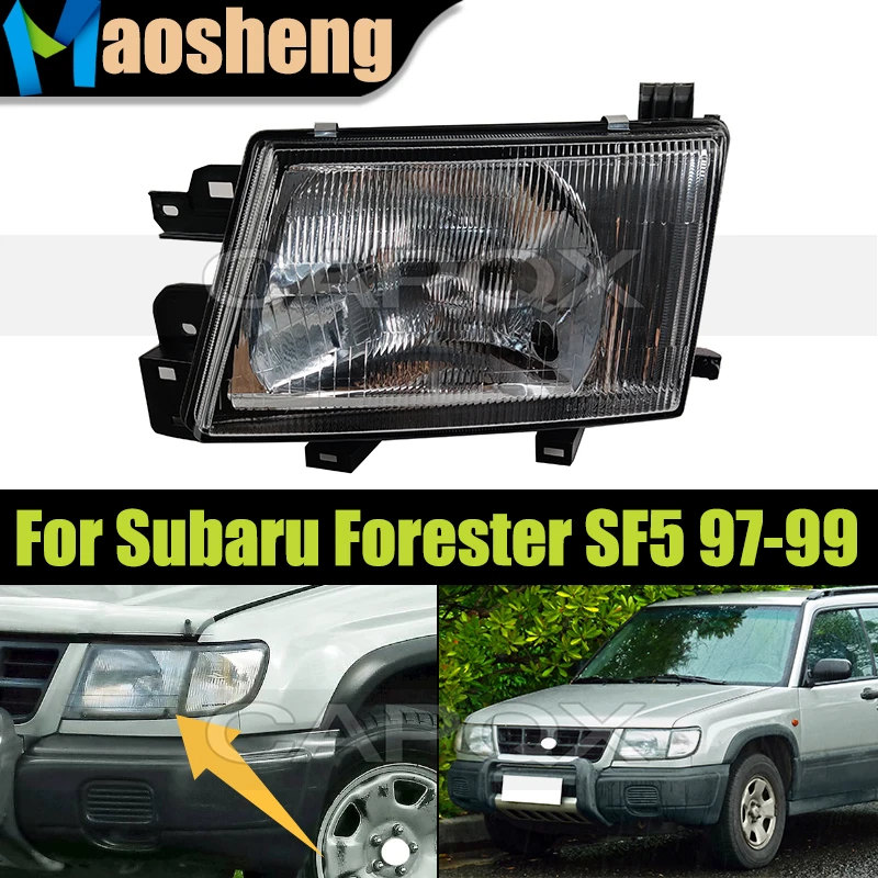 

Glass Car Front Headlight Head Light For Subaru Forester SF5 1997 1998 1999 Headlamp Head Light Driver Light