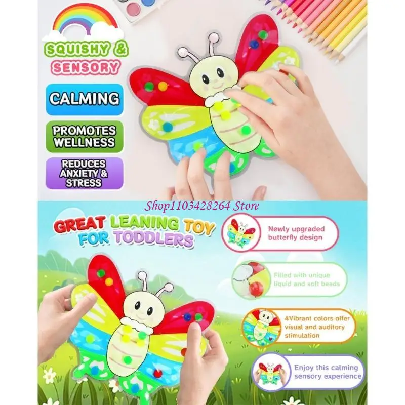 لعبة فرز لون الفراشة الملونة للعب الممتعة الحسية واللعب التعليمي تحسين المهارة الحركية