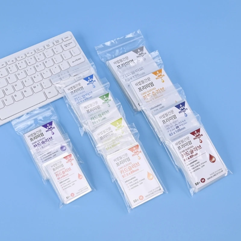 

96GE Kpop Photocard Sleeves Clear Card Protector Practical Photo Card Sleeves Card Protector Holders for Albums Photocards