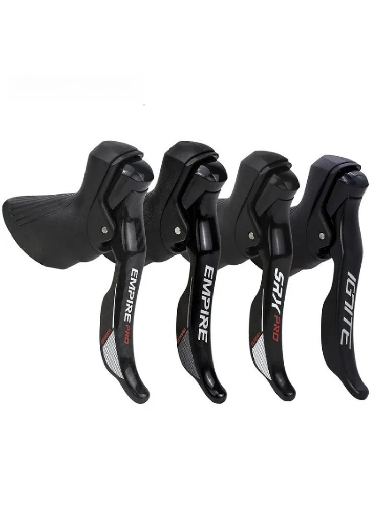 AliExpress NONE Road Bike Shifters 2x7 2x8 2x9 2x10 Speed Brake Lever 16/18/20 Speed Bicycle Derailleur for Shimano Sora Tiagra Claris