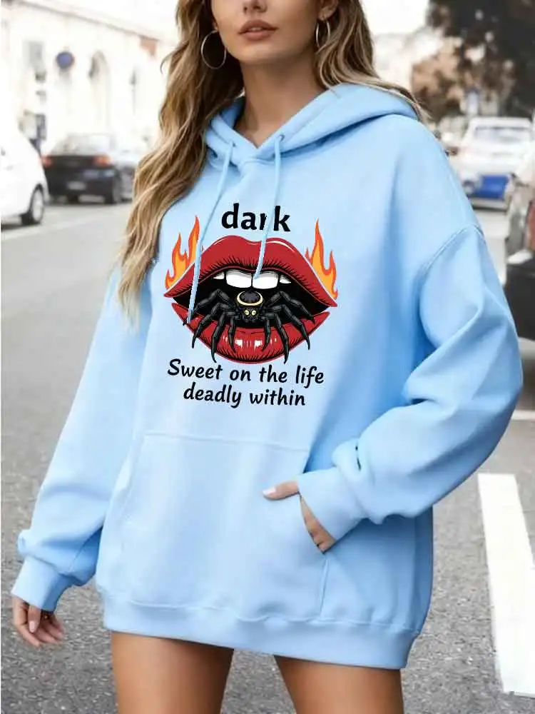 

Уличные модные толстовки в стиле Харадзюку, топ на весну/осень, женские топы, эстетичная одежда, модная мужская толстовка, толстовка с графическим рисунком, одежда Y2K