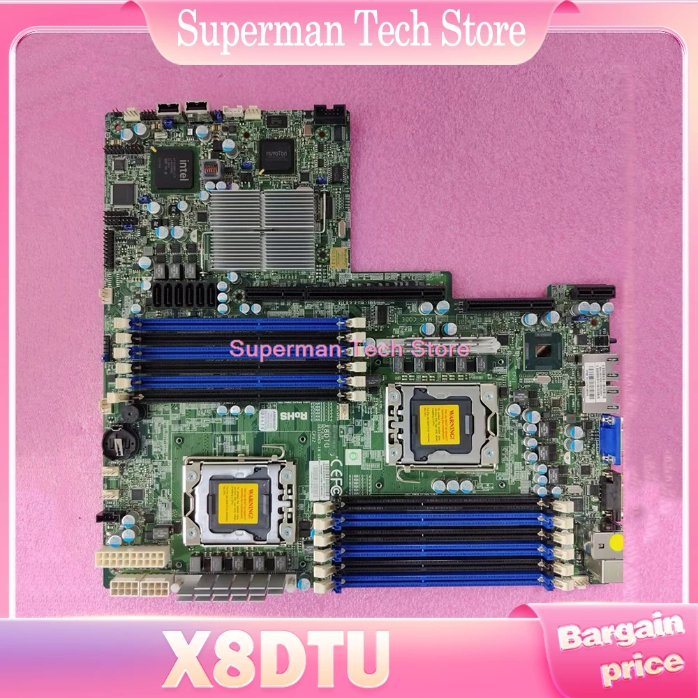 For Supermicro Server Motherboard Xeon Processor 5600/5500 Series 82576 Dual-Port Gigabit Ethernet Controller X8DTU