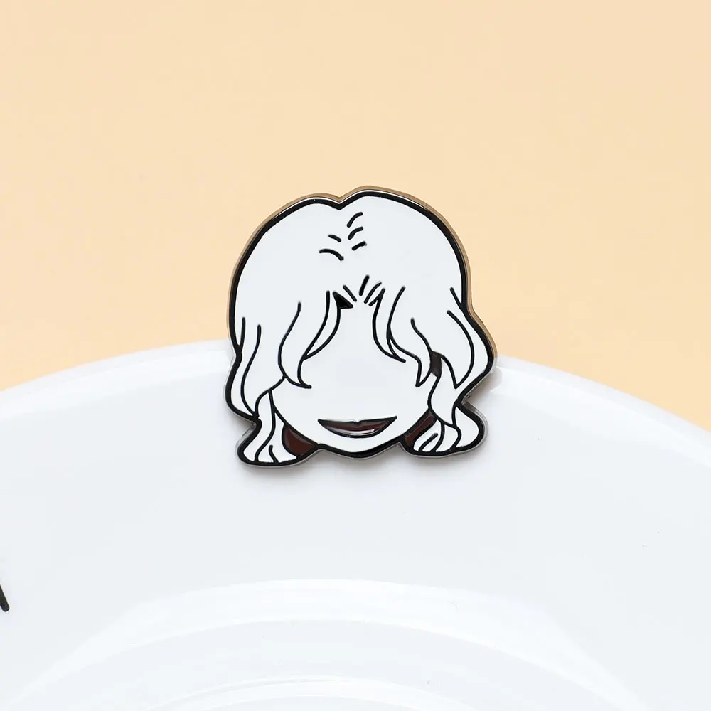 Detektiv Conan Emaille Pin Anime Kudou Shinichi Mouri Ran Brosche Jason Kidd Abzeichen Rucksack Schmuck Geschenk für Männer Fans