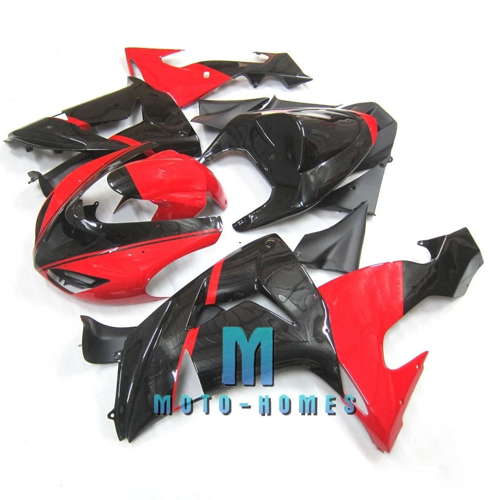 New Arrival Bodywork for ZX-10R 2006 2007 Kawasaki Ninja ZX10R 06 07 Injection Molded Fairings Set Black Red Top Selling