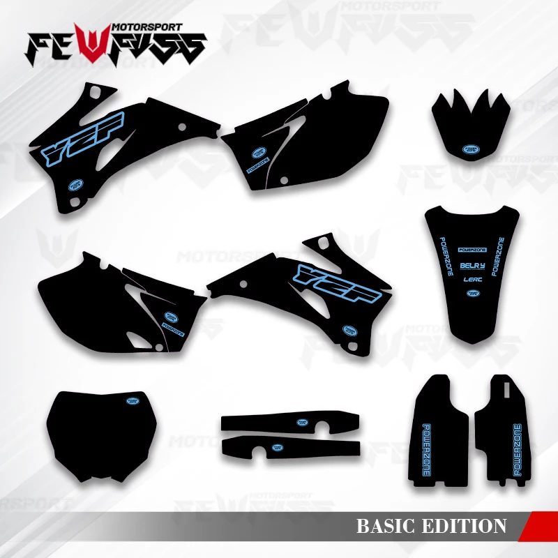 

Графические наклейки Fewfuss, наклейки для мотоцикла, фон на заказ для YAMAHA YZF250 YZF450 2006 2007 2008 2009, YZ250F YZ450F 002