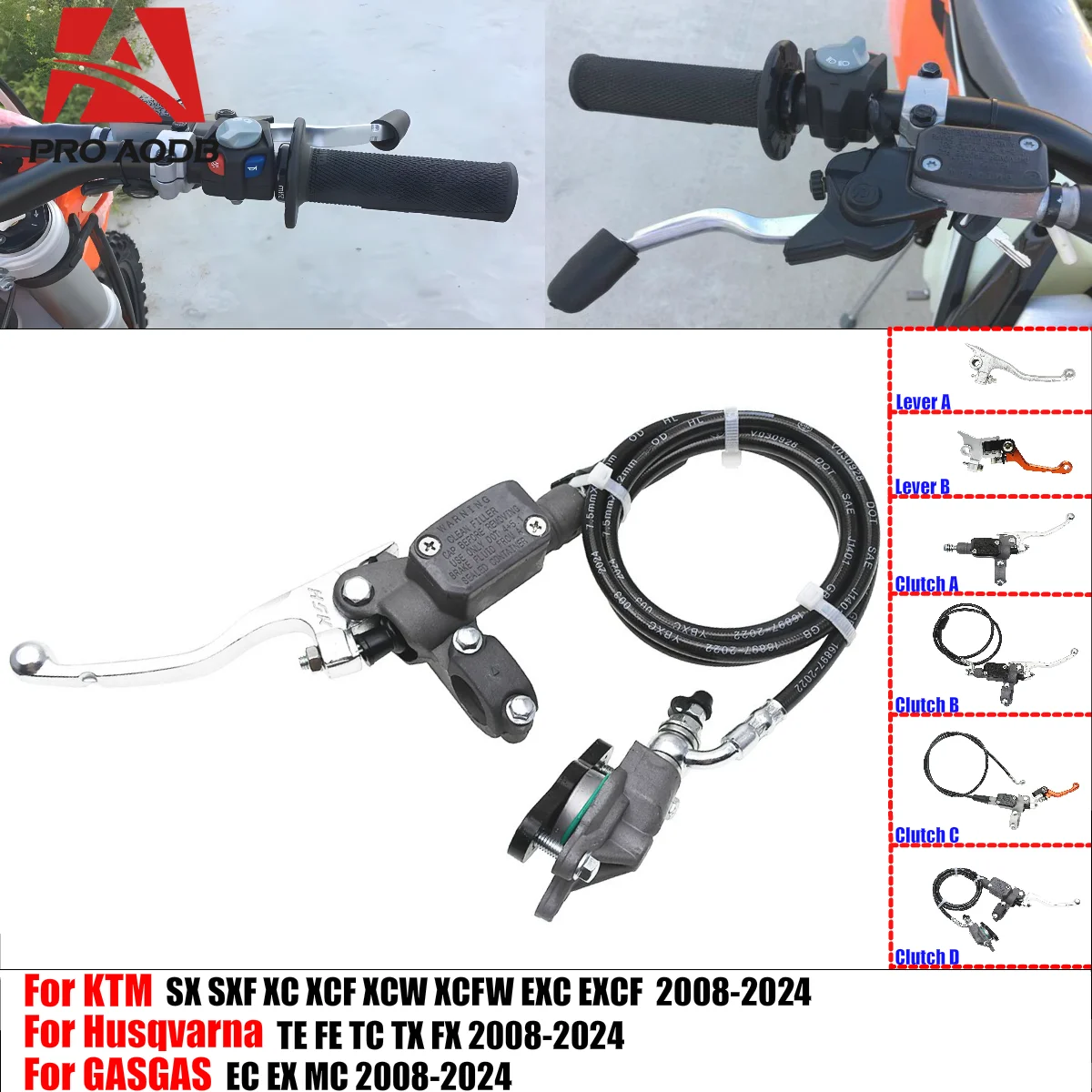 

For KTM SX SXF XC XCF EXC EXCF XCW 125-500 and much more Motorcycle reliable Durable Hydraulic Clutch Master Cylinder Suite